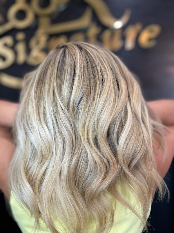 Dimensional blonde balayage